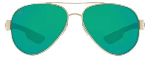 Costa Del Mar South Point Rose Gold Frame - Green Mirror 580 Glass Lens - Polarized Sunglasses