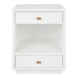 Logan Bedside Table - White