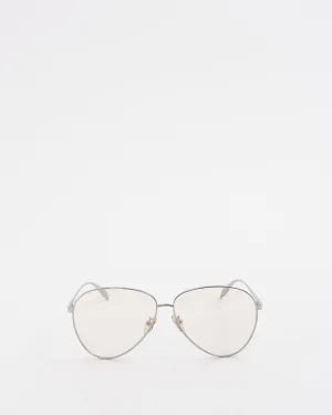 Alexander McQueen Silver Aviator AM0263S Sunglasses