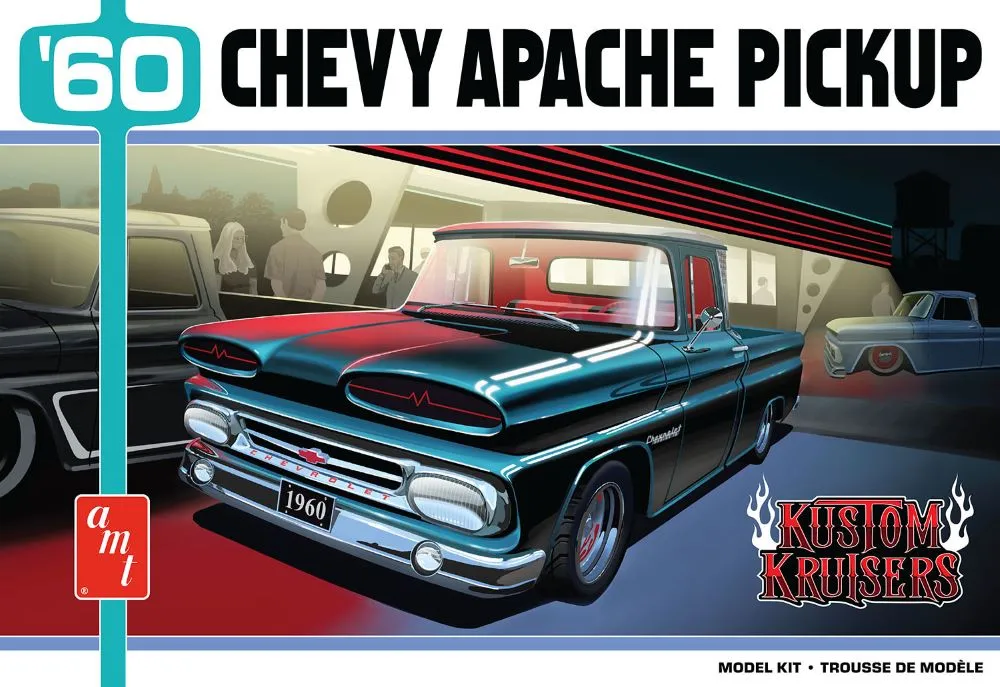 AMT 1/25 1960 Chevy Apache Pickup Street Machine  (AMT1444)