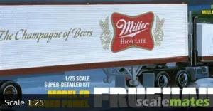 AMT FRUEHAUF 40' SEMI TRAILER (MILLER BEER) 1:25 (AMT1234)