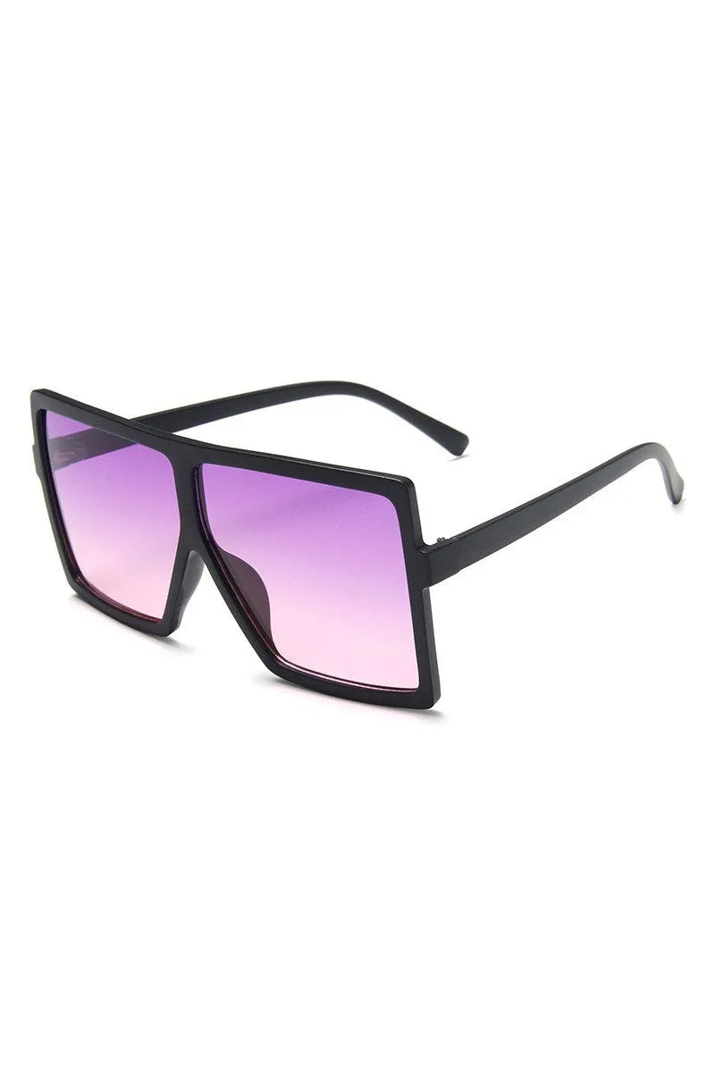 BIG FRAME SQUARE FASHION SUNGLASSES