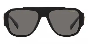 Black Sunglasses With Gold (Black) - VE4436UGB1