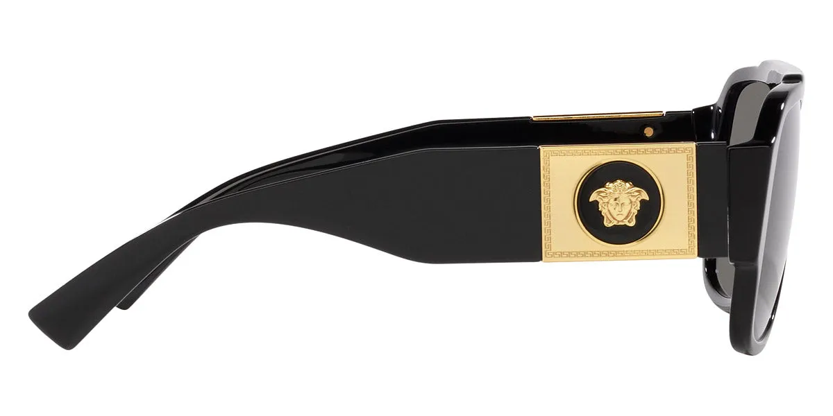 Black Sunglasses With Gold (Black) - VE4436UGB1