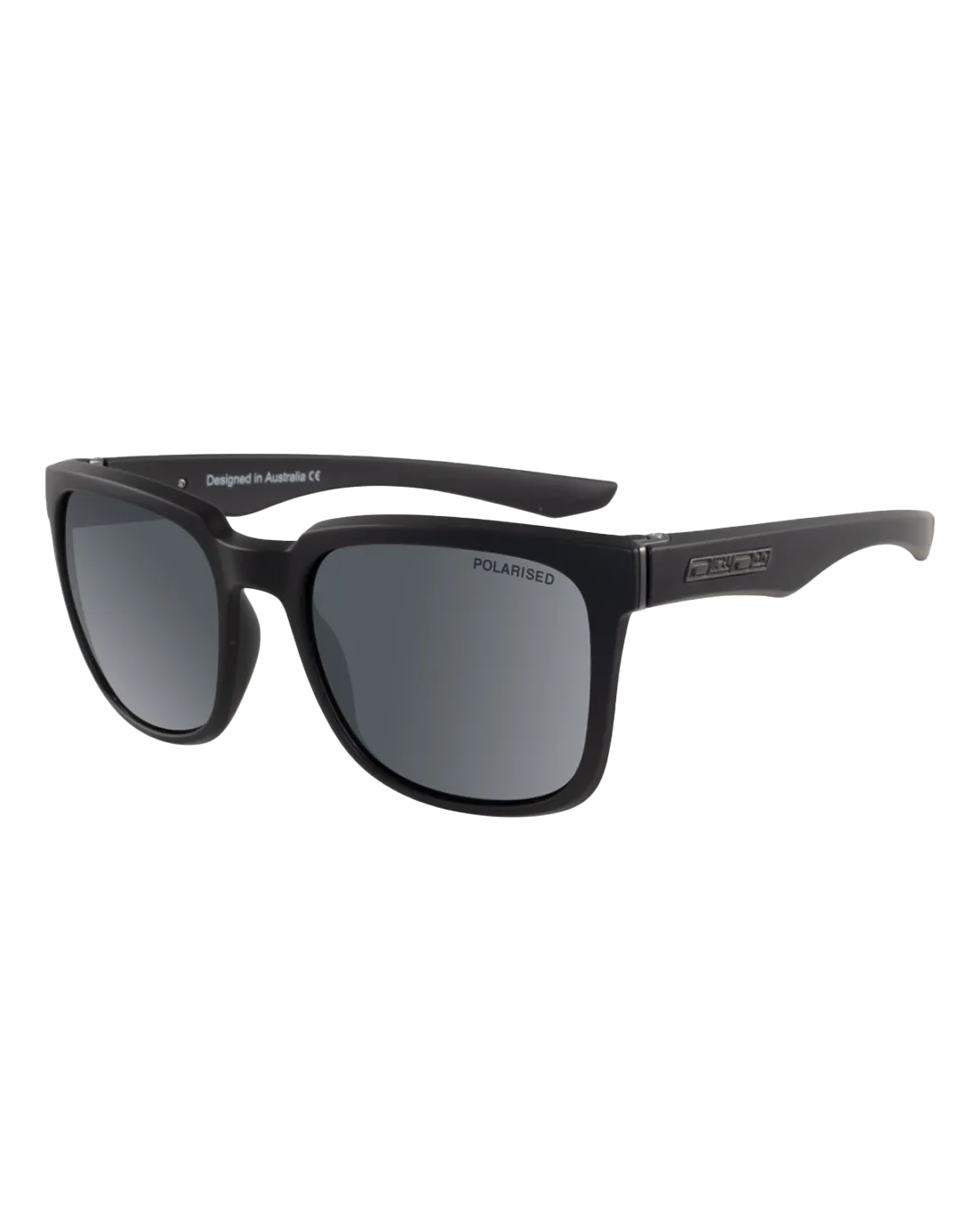 Blade Polarised Sunglasses in Matte Black & Grey