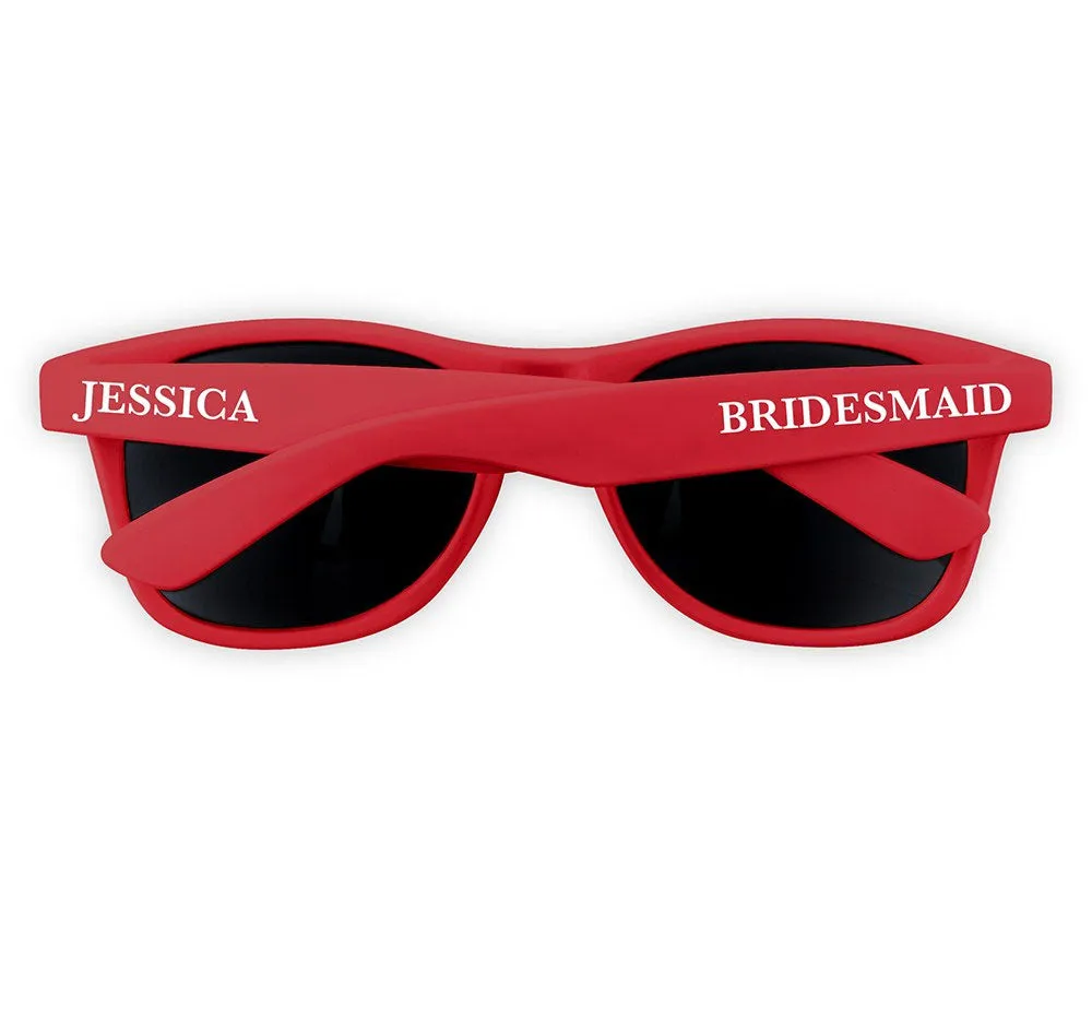 Bridal Party Sunglasses - Red