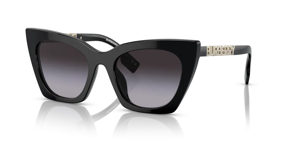 Burberry Marianne Non-Polarized Sunglasses - Black/Gray Gradient