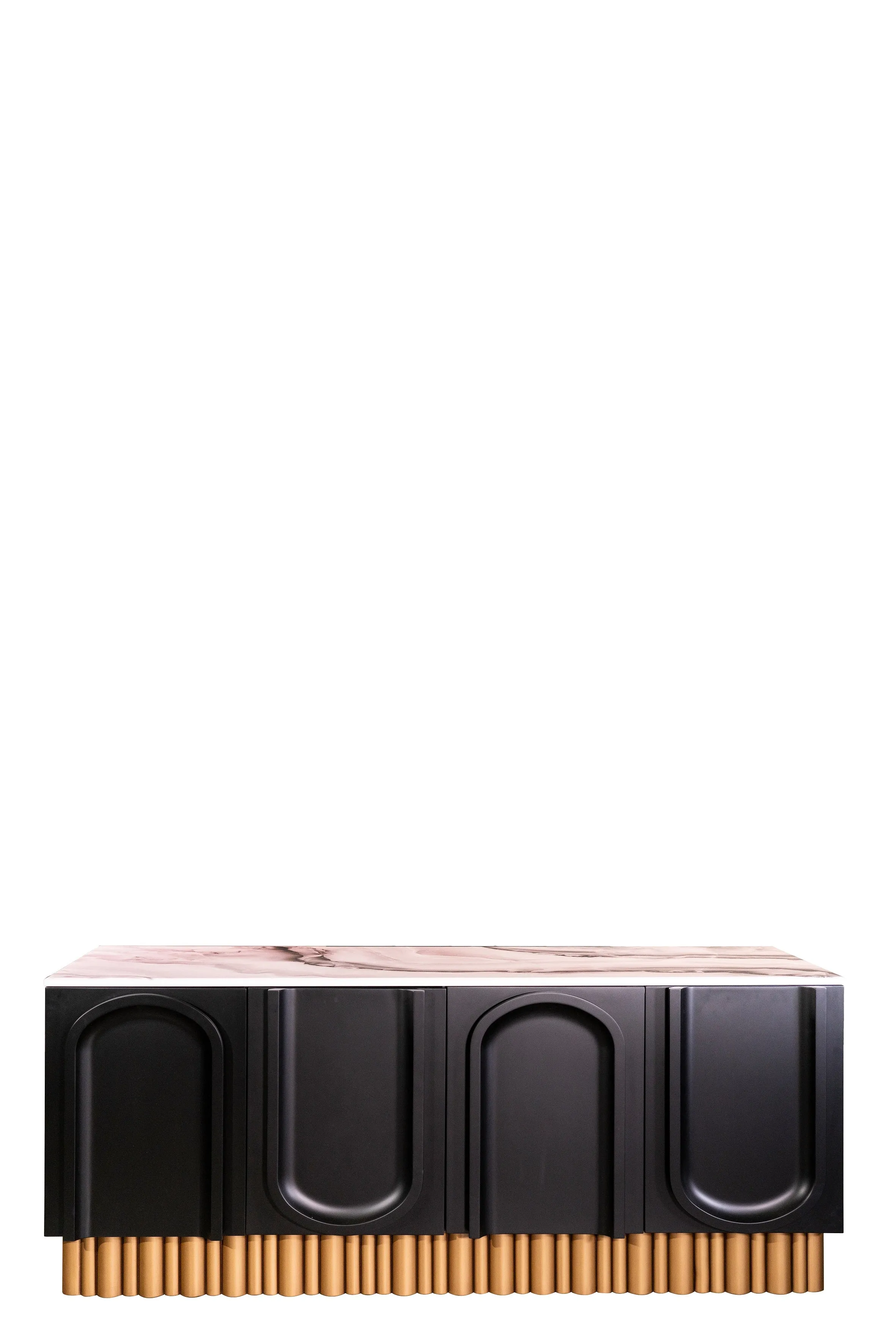 Cara Black and Gold Sideboard