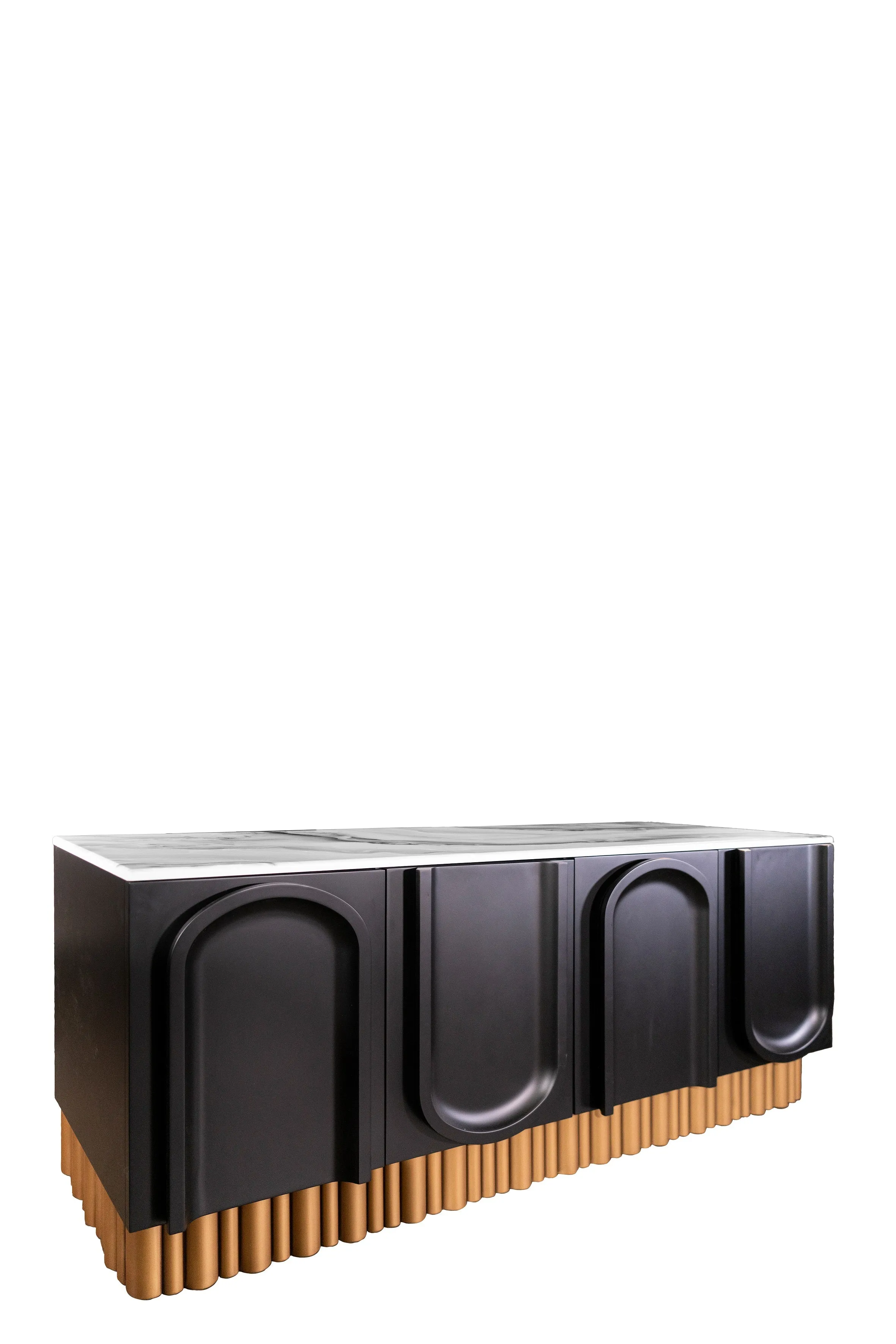 Cara Black and Gold Sideboard