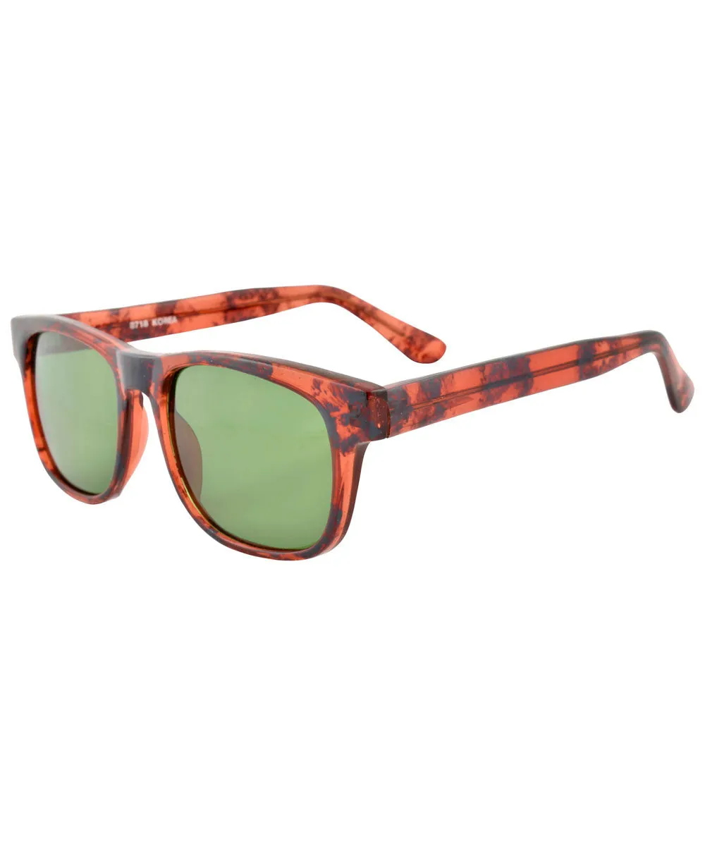 CHET Gloss Tortoise/Green Classic Sunglasses