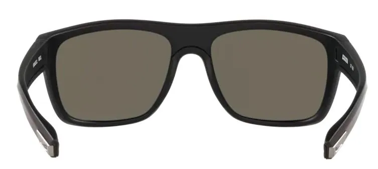 Costa Del Mar Broadbill Matte Black Frame - Blue Mirror 580 Glass Lens - Polarized Sunglasses