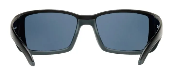 Costa Del Mar Mens Blackfin Matte Black Frame - Gray 580 Plastic Lens - Polarized Sunglasses