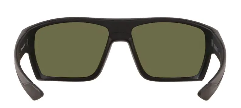 Costa Del Mar Mens Bloke Matte Gray/Matte Black Frame - Blue Mirror 580 Glass Lens - Polarized Sunglasses