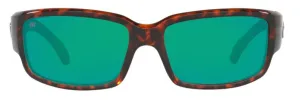 Costa Del Mar Mens Caballito Tortoise Frame - Green Mirror 580 Glass Lens - Polarized Sunglasses