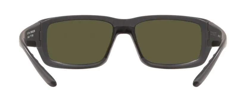 Costa Del Mar Mens Fantail Matte Gray Frame - Blue Mirror Glass Lens - Polarized Sunglasses