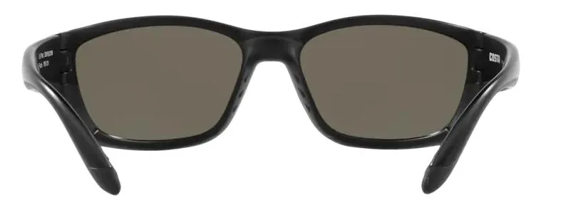 Costa Del Mar Mens Fisch Blackout Frame - Blue Mirror 580 Glass Lens - Polarized Sunglasses