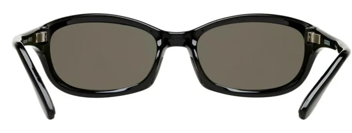 Costa Del Mar Mens Harpoon Shiny Black Frame - Blue Mirror 580 Glass Lens - Polarized Sunglasses