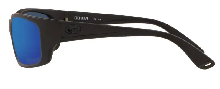 Costa Del Mar Mens Jose Blackout Frame - Blue Mirror 580 Plastic Lens - Polarized Sunglasses