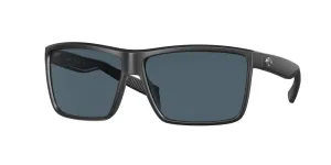 Costa Del Mar Mens Rinconcito 11 Matte Black Frame - Gray 580 Plastic Lens - Non-Polarized Sunglasses