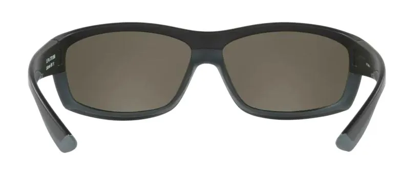 Costa Del Mar Mens Saltbreak Matte Black Frame - Blue Mirror 580 Glass Lens - Polarized Sunglasses