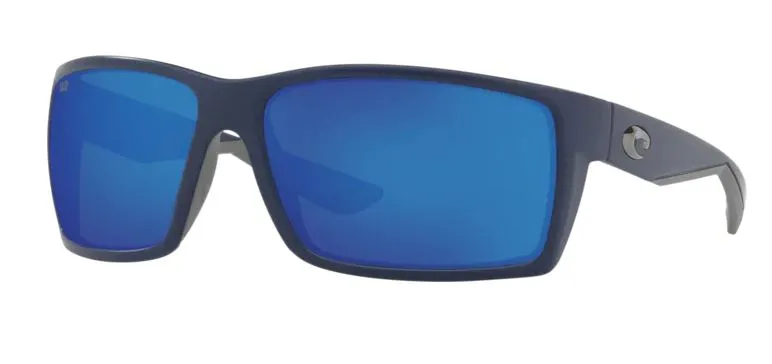 Costa Del Mar Reefton Matte Blue Frame - Blue Mirror 580 Plastic Lens - Polarized Sunglasses