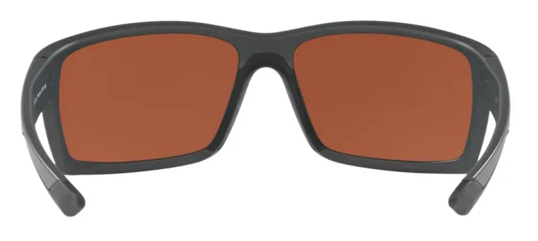 Costa Del Mar Reefton Matte Gray Frame - Green Mirror 580 Plastic Lens - Polarized Sunglasses