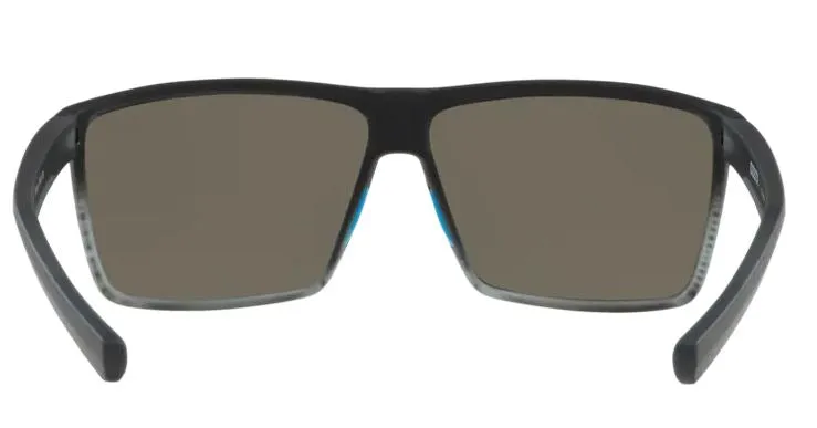 Costa Del Mar Rincon Matte Smoke Crystal Fade Frame - Blue Mirror 580 Glass Lens - Polarized Sunglasses