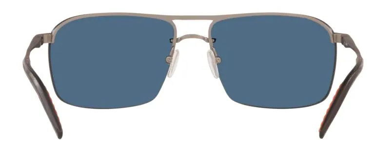 Costa Del Mar Skimmer Matte Silver Frame - Gray Silver Mirror 580 Plastic Lens - Polarized Sunglasses