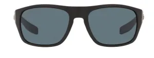 Costa Del Mar Tico Matte Black Frame - Gray 580 Plastic Lens - Polarized Sunglasses