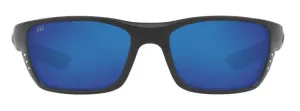 Costa Del Mar Whitetip Blackout Frame - Blue Mirror 580 Glass Lens - Polarized Sunglasses