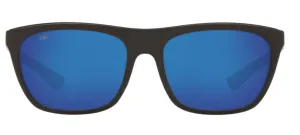 Costa Del Mar Womens Cheeca Shiny Black Frame - Blue Mirror 580 Glass Lens - Polarized Sunglasses