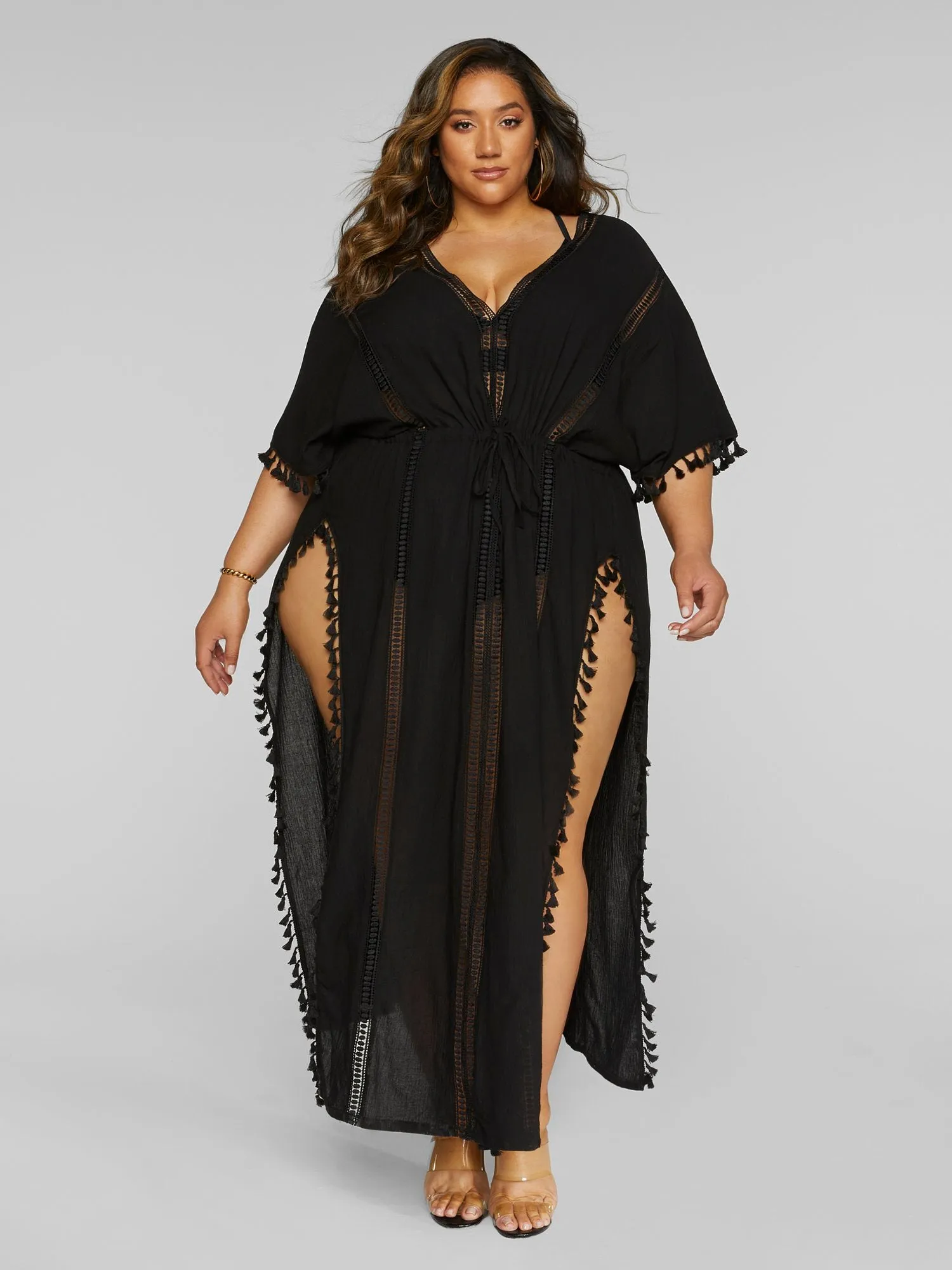 Dalina Fringe Cover-up Dress