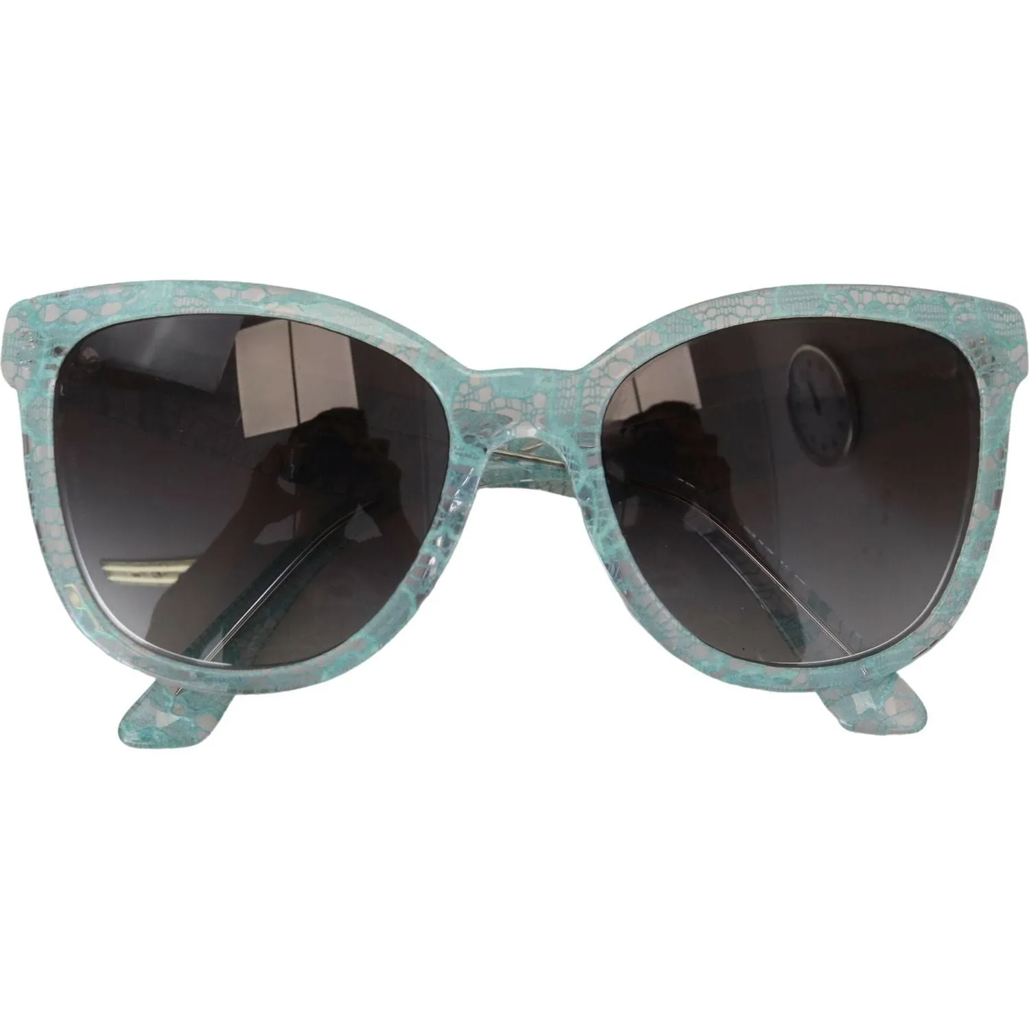 Dolce & Gabbana Elegant Blue Lace Detail Sunglasses