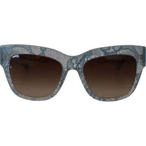 Dolce & Gabbana Elegant Lace-Trimmed Gradient Sunglasses