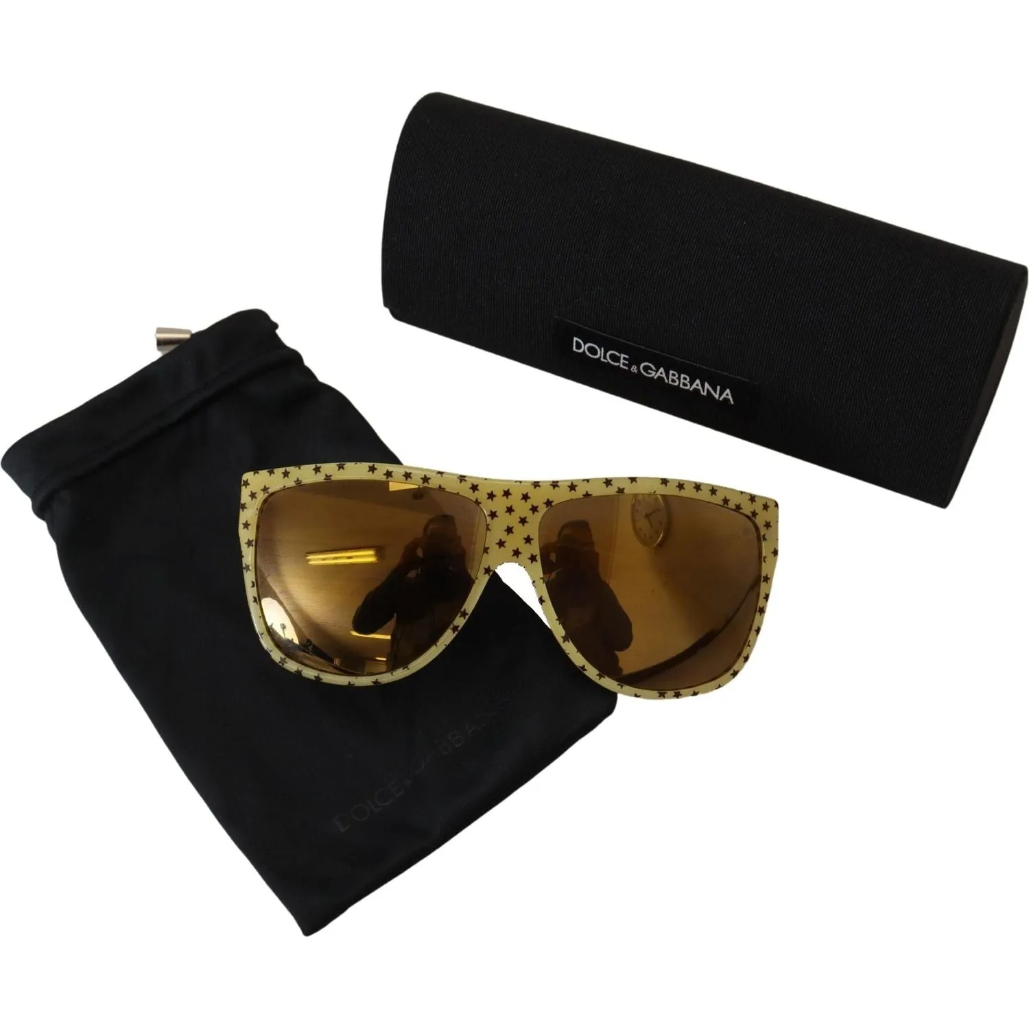 Dolce & Gabbana Stellar Chic Square Sunglasses in Yellow