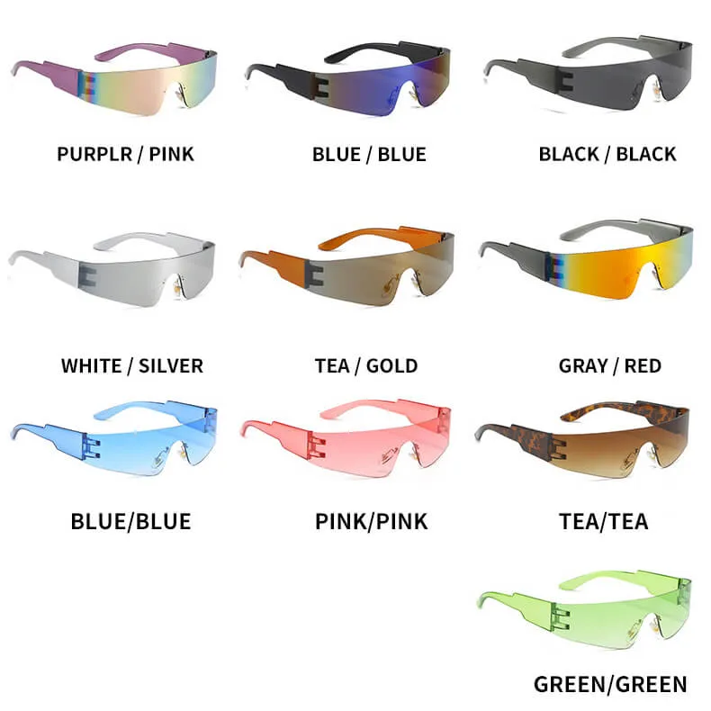 Fashionable Rimless Sunglasses with A Unique Style - Zea