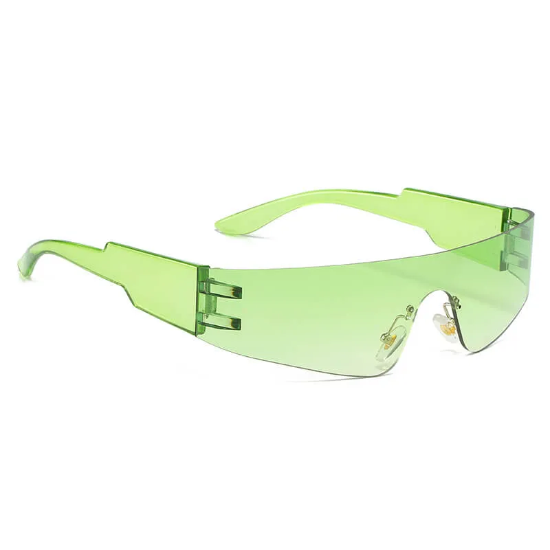 Fashionable Rimless Sunglasses with A Unique Style - Zea