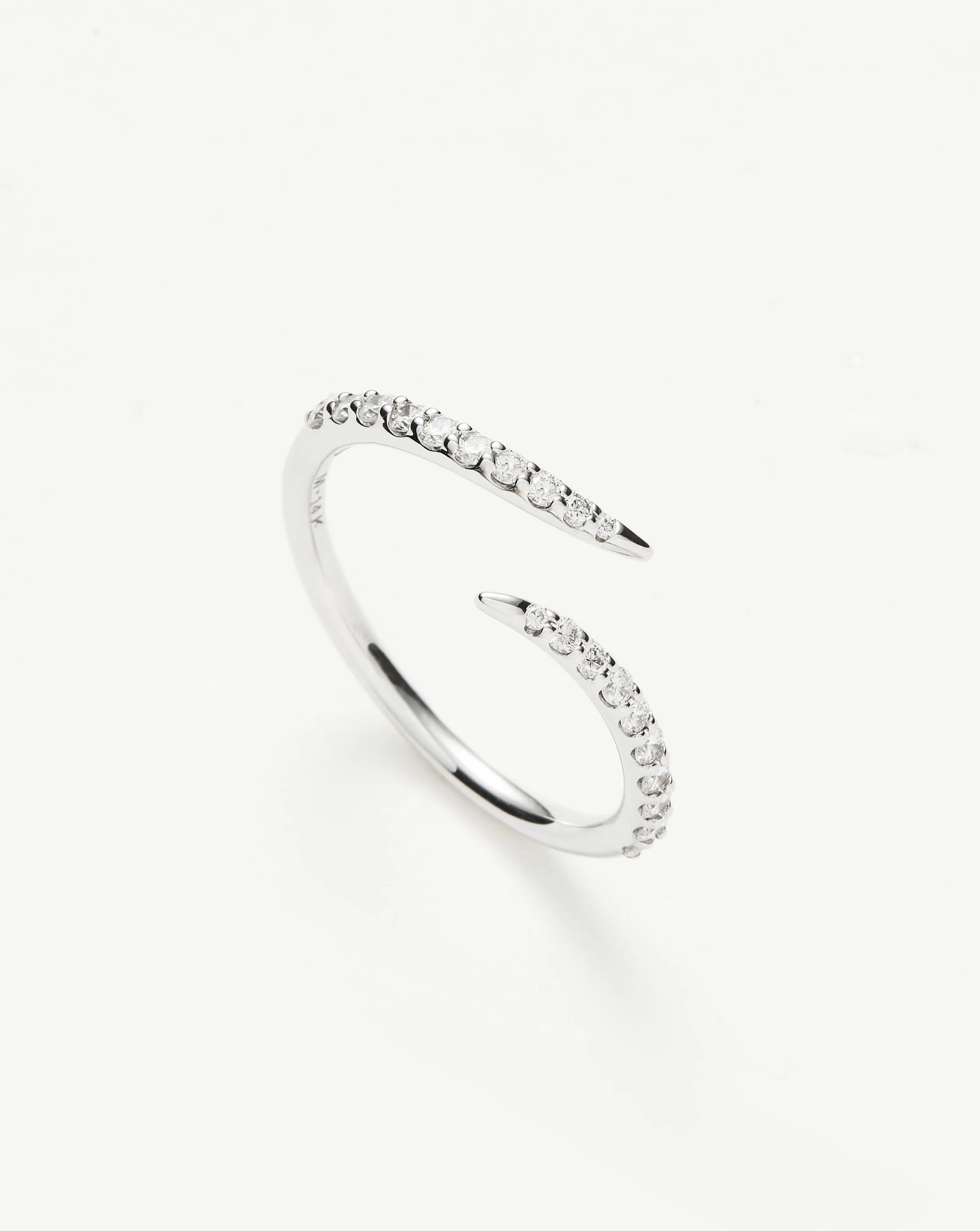 Fine Open Claw Ring | 14ct White Gold/Diamond