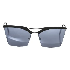 Frankie Morello Black Metallic Women's Sunglass