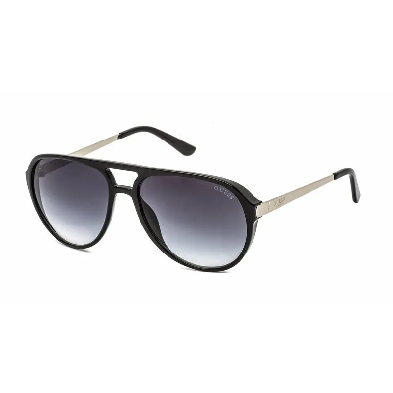 Guess Men's Black Round Sunglasses