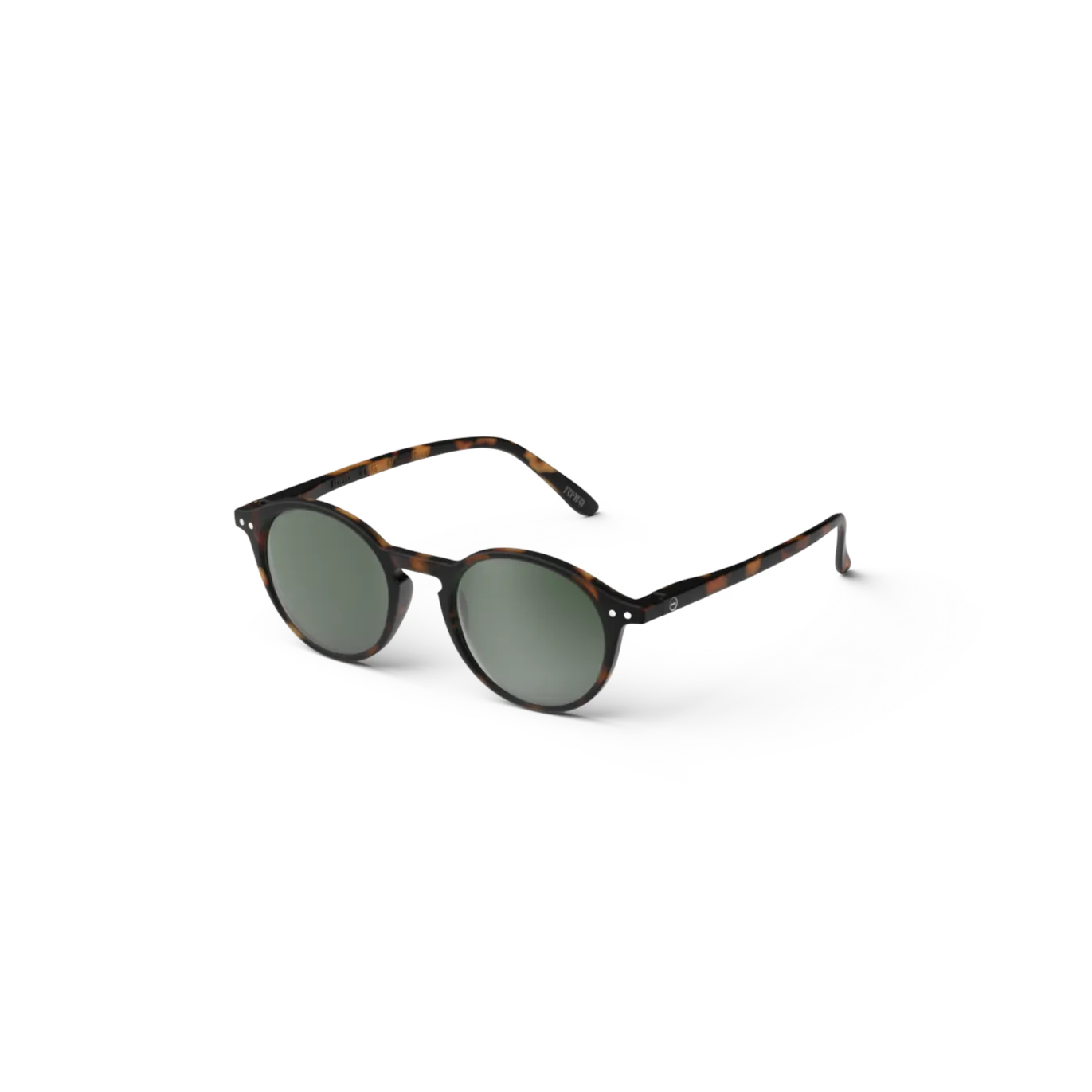 Izipizi Sunglasses - Style D - Tortoise with Green Lenses