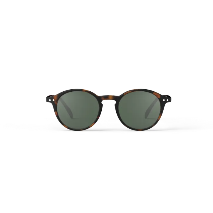 Izipizi Sunglasses - Style D - Tortoise with Green Lenses