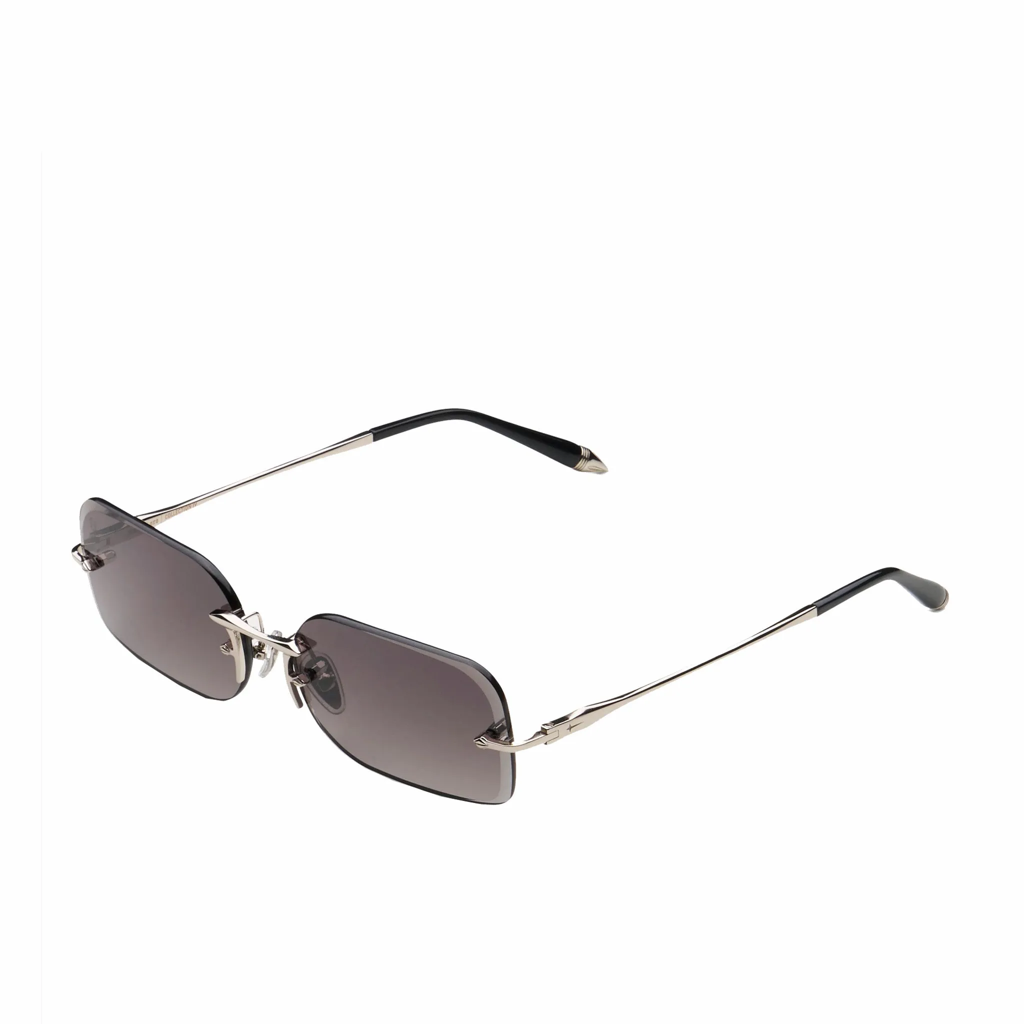 James Oro Black Tint SIlver Siren Sunglasses (Black)