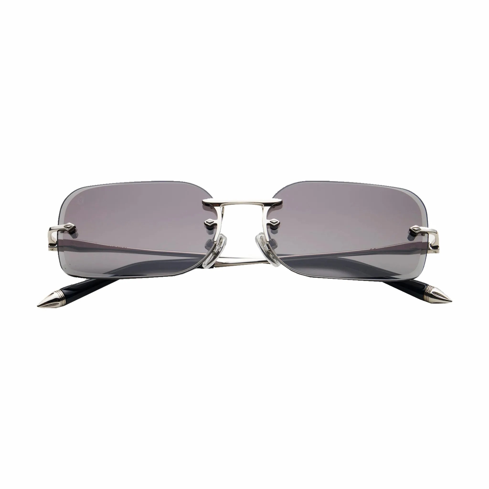 James Oro Black Tint SIlver Siren Sunglasses (Black)