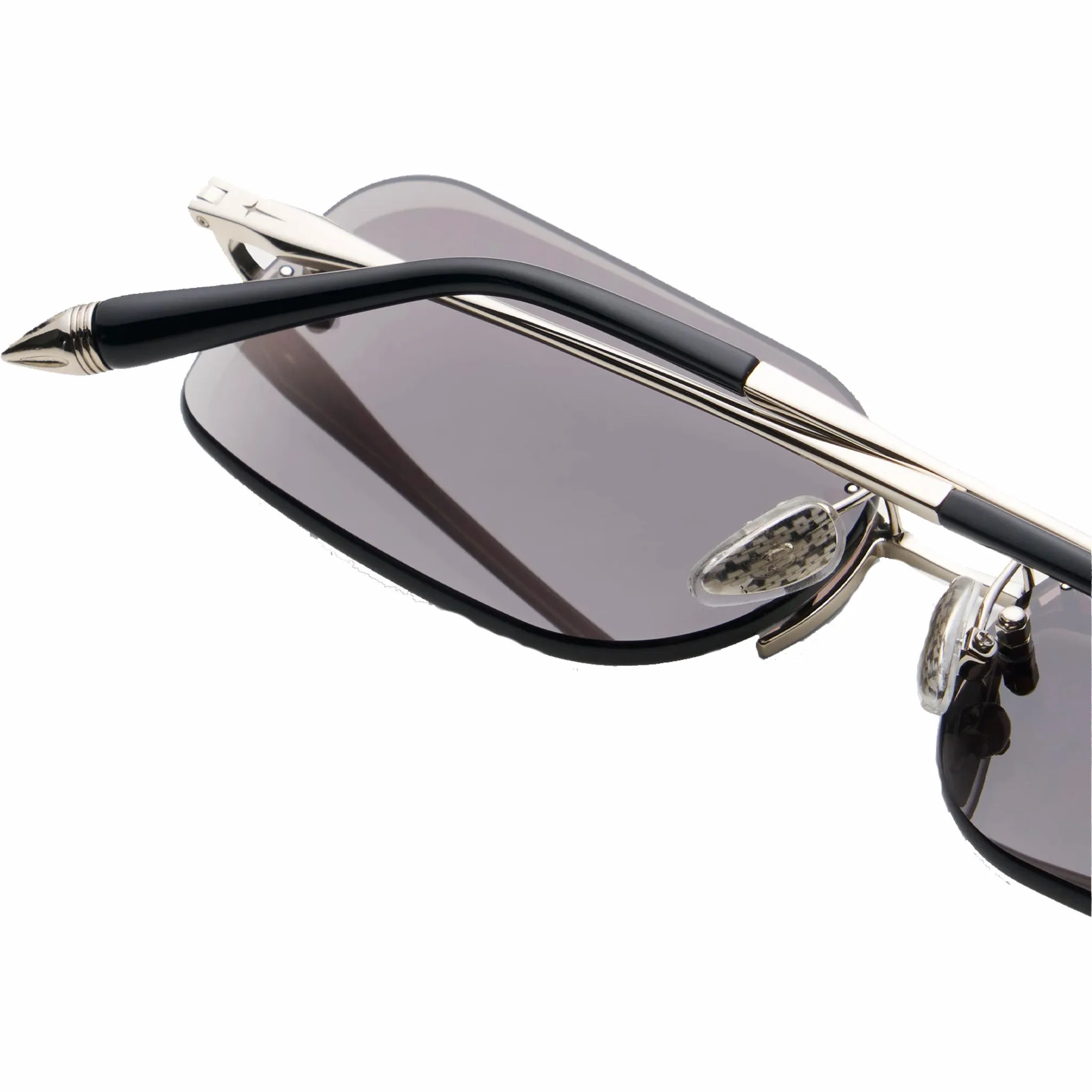 James Oro Black Tint SIlver Siren Sunglasses (Black)