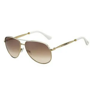 Jimmy Choo Brown Gradient Aviator Sunglasses