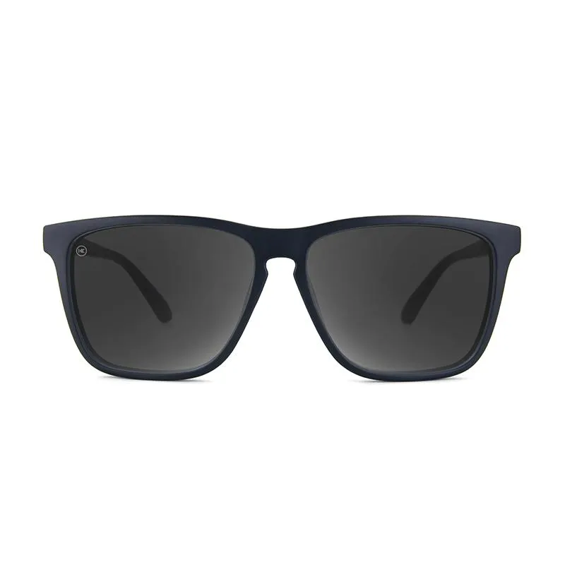 Knockaround Fast Lanes Sunglasses - Black on Black / Smoke