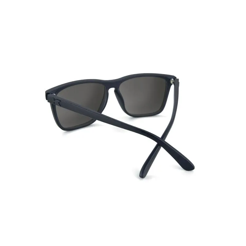 Knockaround Fast Lanes Sunglasses - Black on Black / Smoke