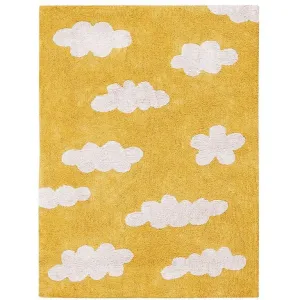 Lorena Canals Washable Rug Clouds Mustard