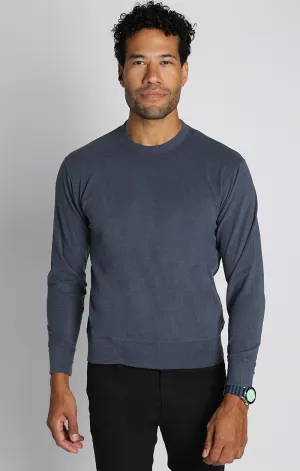 Navy Ultra Soft Ribbed Crewneck